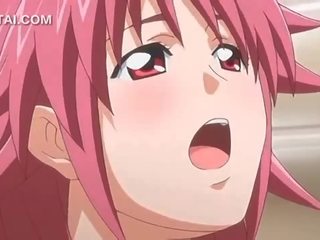 Hentai x rated video siren in big tits gets wet