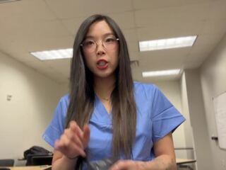 Creepy doctor Convinces Young Asian Medical surgeon to Fuck to Get Ahead