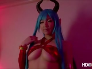 Tempting Demon Cosplay And Soldier Fuck