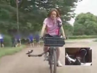 Japanese mistress Masturbated While Riding A Specially Modified adult video movie Bike!