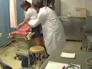 Japanese teen fucked at gynecology vid