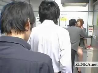 Bizarre Japanese Post Office Offers Busty Oral sex video ATM