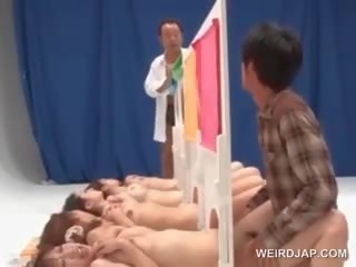 Asian Naked Girls Get Cunts Nailed In A x rated video Contest