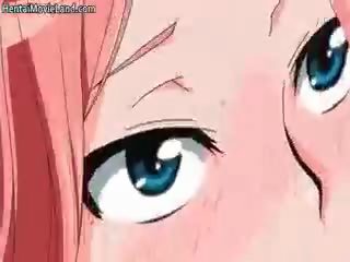 Beautiful Ginger Anime Teen Blowing Tube Part5