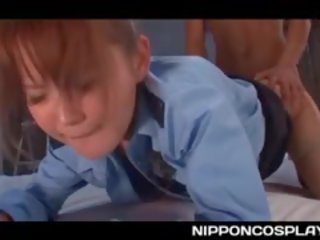 Tremendous Ass Jap Police Woman Slit Pounded And Mouth Fucked Hard